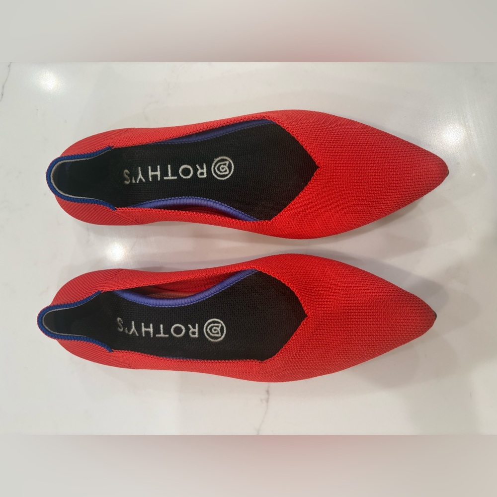 Rothy's Vibrant Red Flats